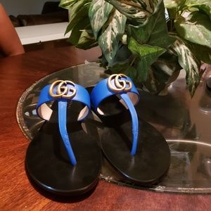 Authentic Gucci Marmont thong sandals..SOLD..